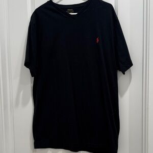 Polo by Ralph Lauren Black V-Neck T-Shirt